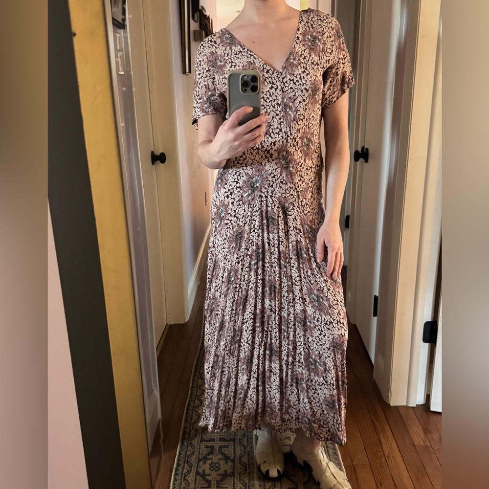 Vintage 90s Pink Patterned dress